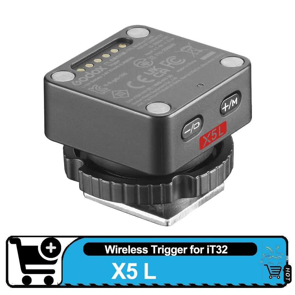 Godox X5 TTL Wireless Flash Trigger and iT32 Mini Flash Kit
