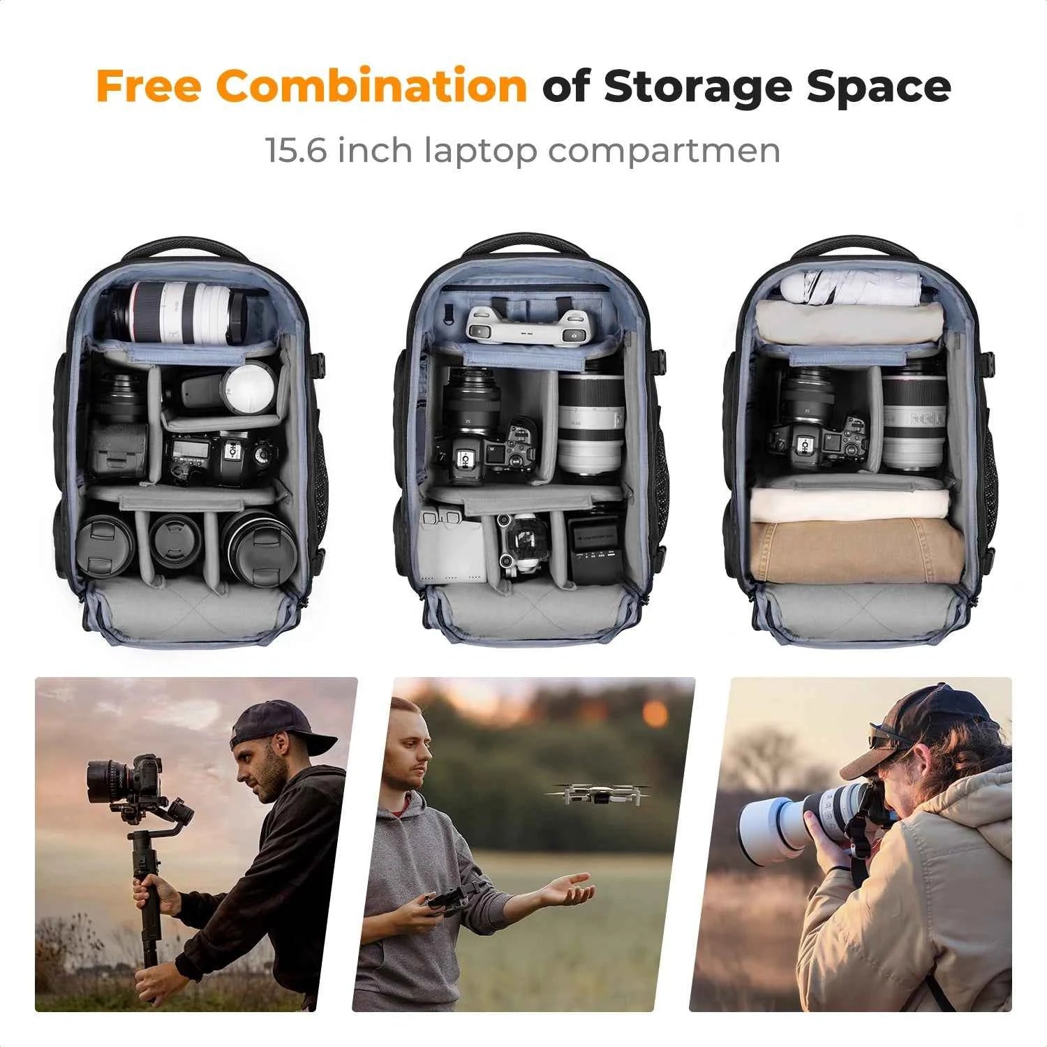 K&F Concept 25L Waterproof Camera Backpack