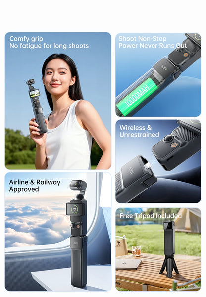 NOHON Battery Handle for DJI Osmo Pocket 3 / 4
