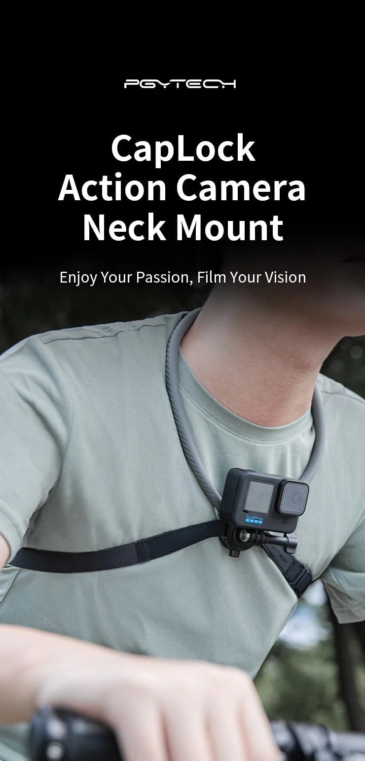 PGYTECH CapLock Neck Mount for Action Cameras & Phones
