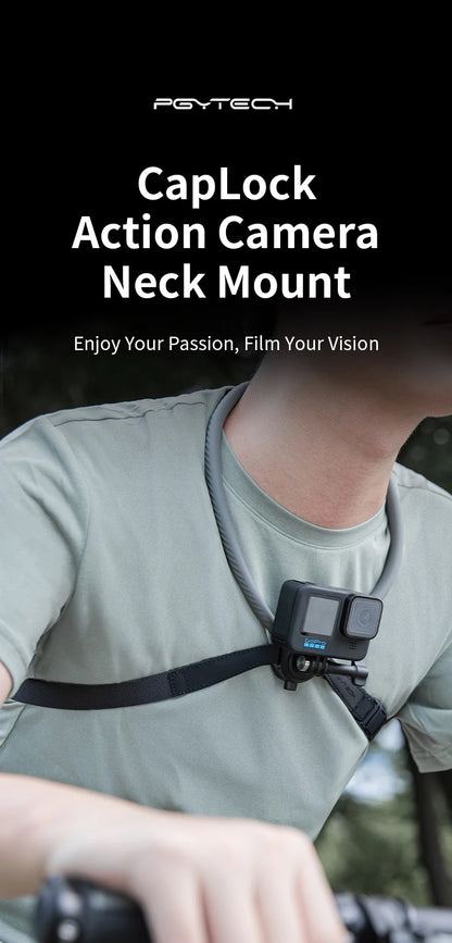 PGYTECH CapLock Neck Mount for Action Cameras & Phones