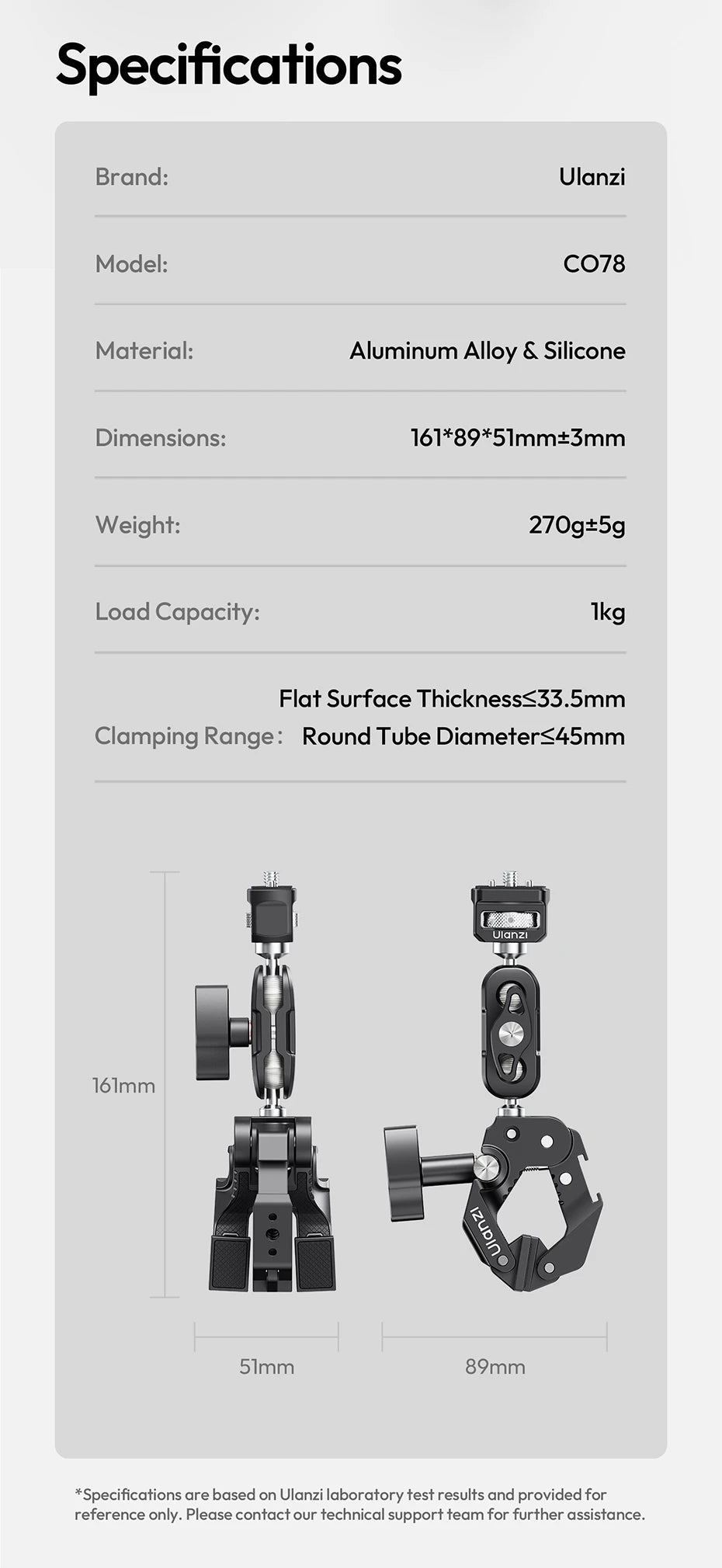 Ulanzi CO78 Super Clamp Magic Arm Kit