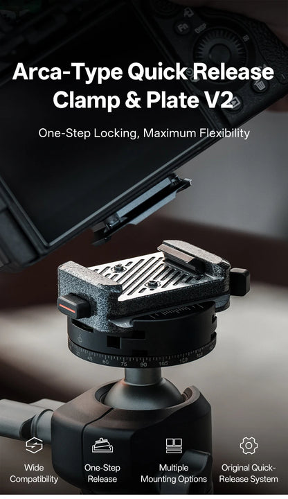 PGYTECH Arca-Type Quick Release Clamp & Plate V2