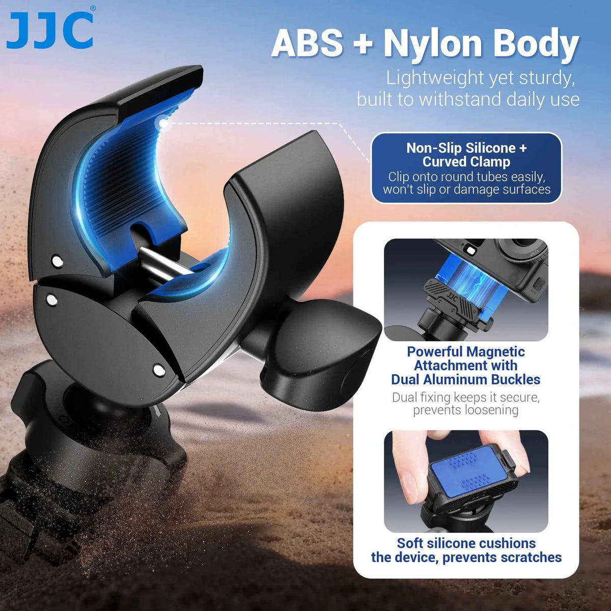JJC Handlebar Clamp Mount for DJI Osmo Action