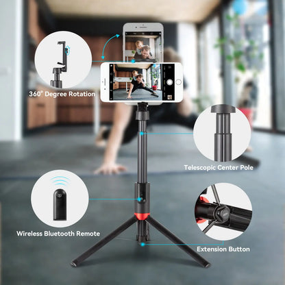 SmallRig ST20 Pro Selfie Stick Tripod with Bluetooth Remote