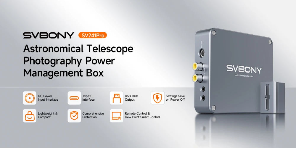 SVBONY SV241 Astronomy DC and USB Hub Box