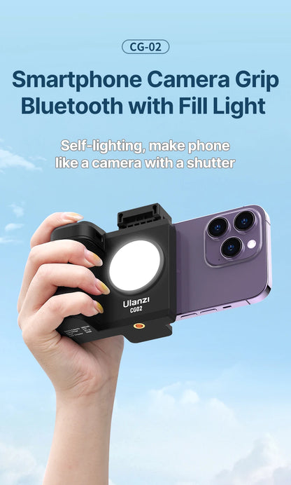 Ulanzi CG02 Smartphone Camera Grip with Fill Light & Bluetooth