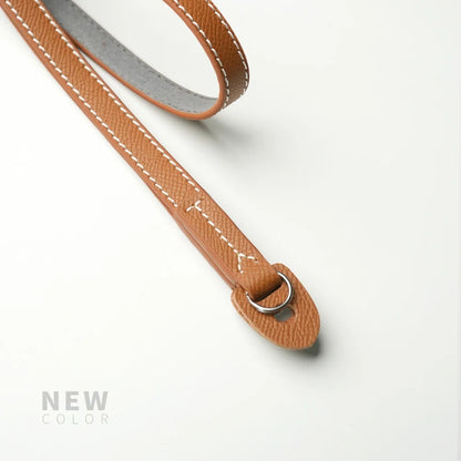 Camera Hub Essentials Genuine Leather Camera Shoulder Strap - Dark Blue
