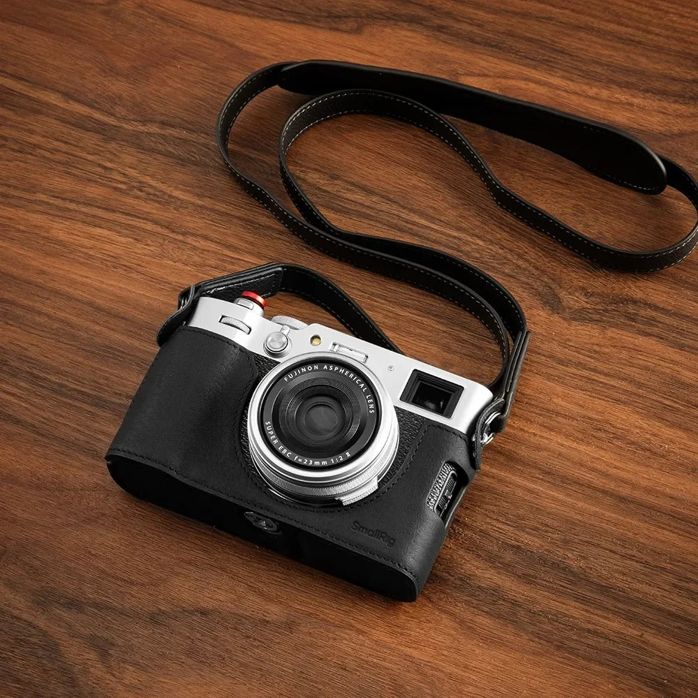 SmallRig Fujifilm X100VI Leather Half Case & Case Kit Options - Leather Case Kit