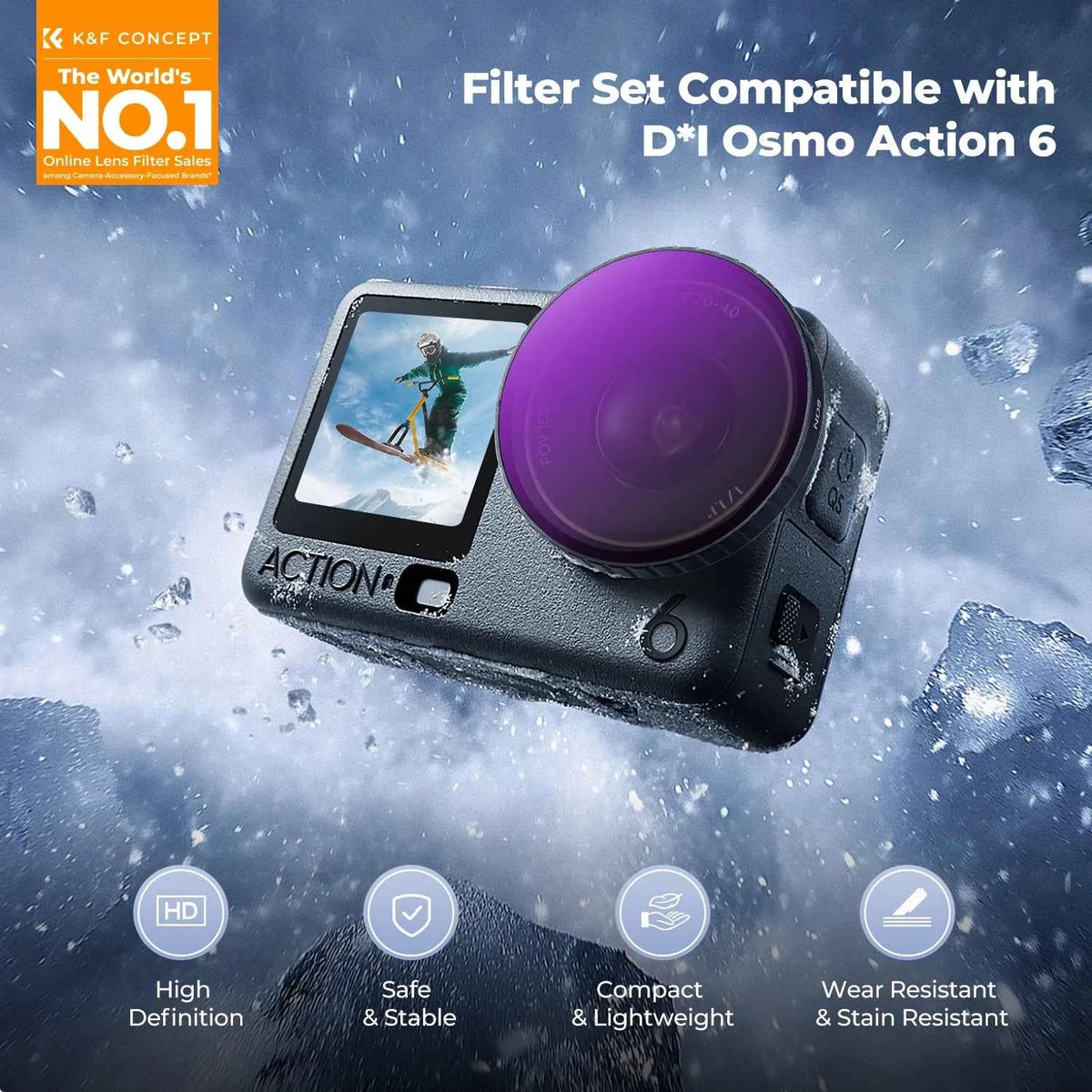 K&F Concept Action Camera Filter