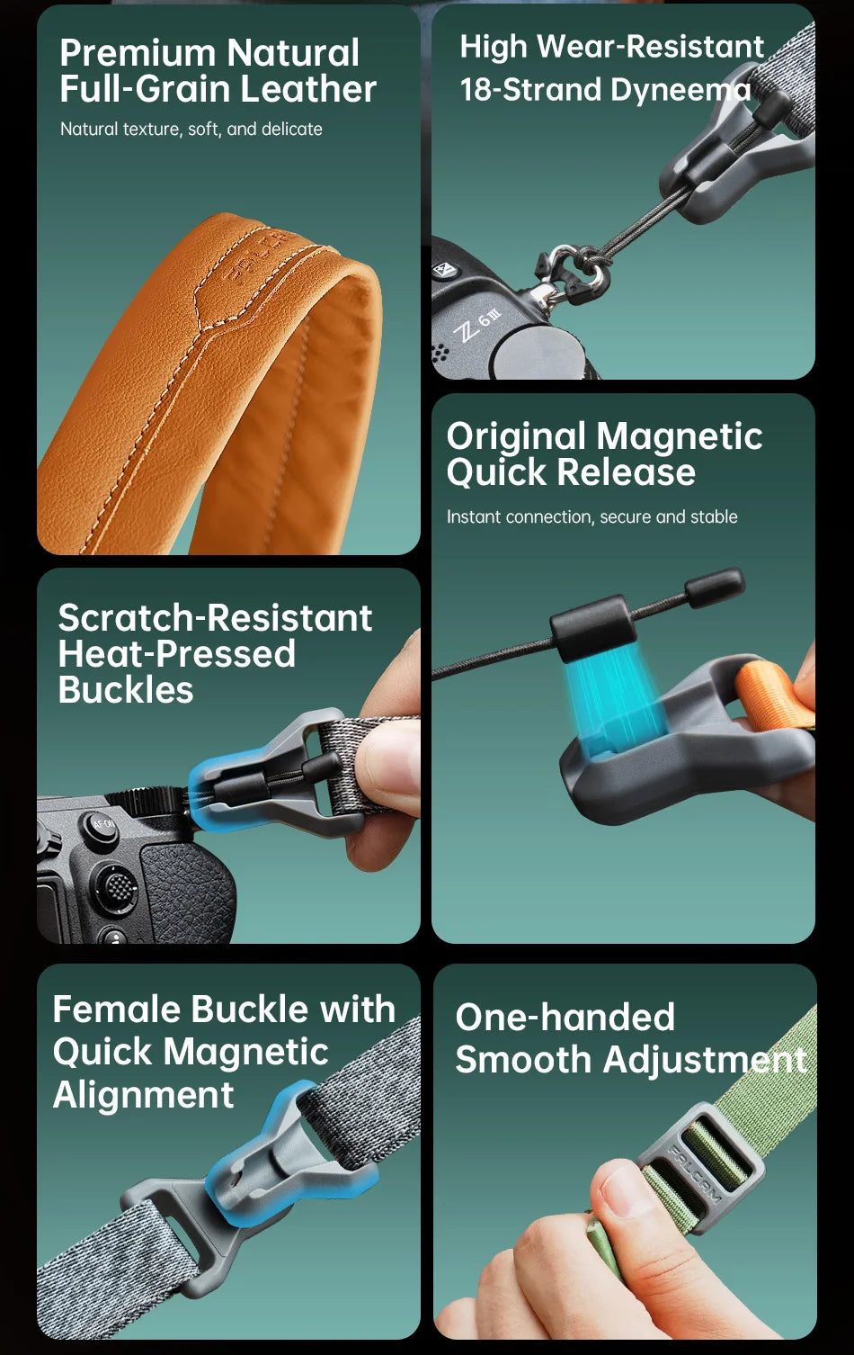 Ulanzi Falcam Maglink Classic V2 Magnetic Camera Shoulder Strap