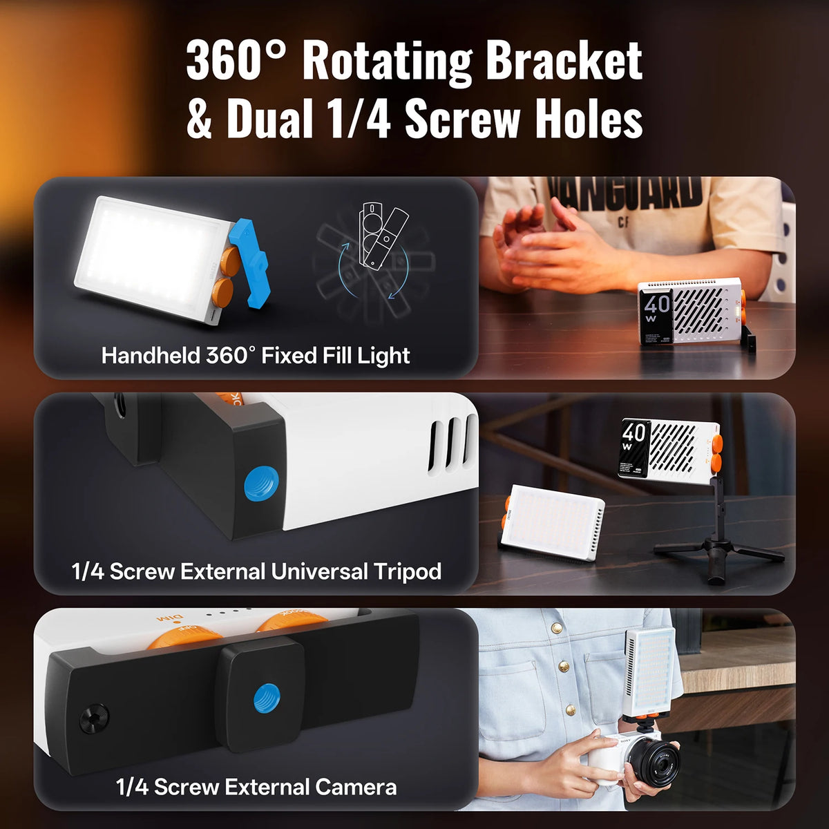 Zhiyun FIVERAY M40 40W Pocket LED Video Light