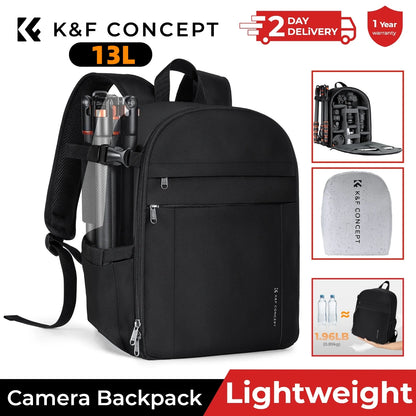 K&F Concept 13L Lightweight Camera Backpack - Green