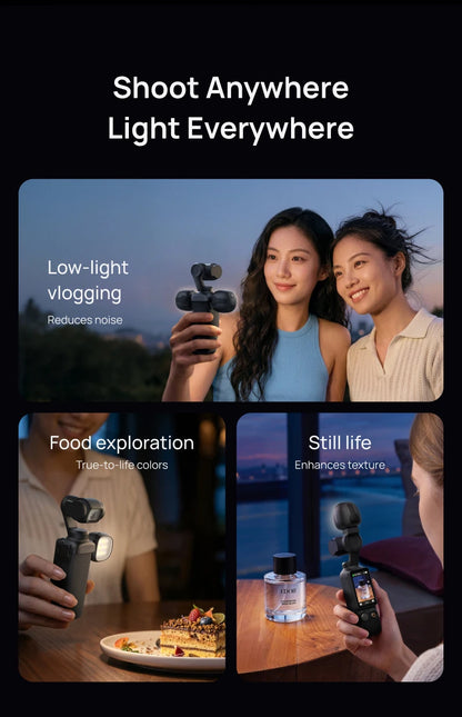 TELESIN Magnetic Mini Fill Light for DJI Osmo Pocket