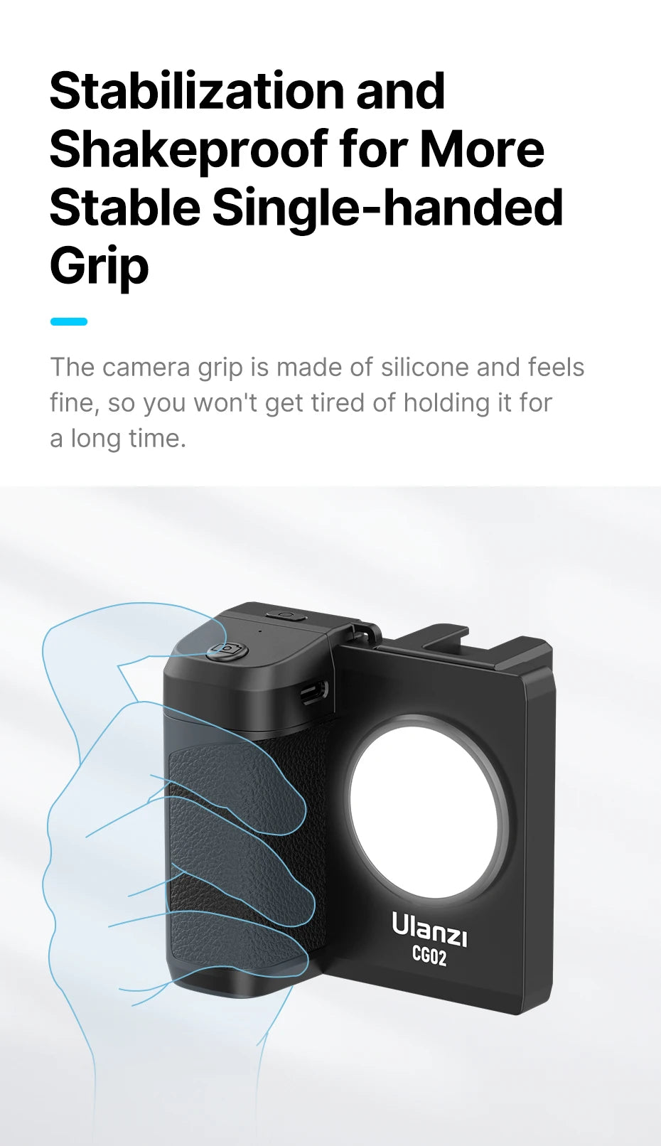 Ulanzi CG02 Smartphone Camera Grip with Fill Light & Bluetooth