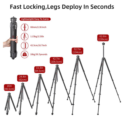 COMAN Zero F38 Carbon Fibre Travel Tripod