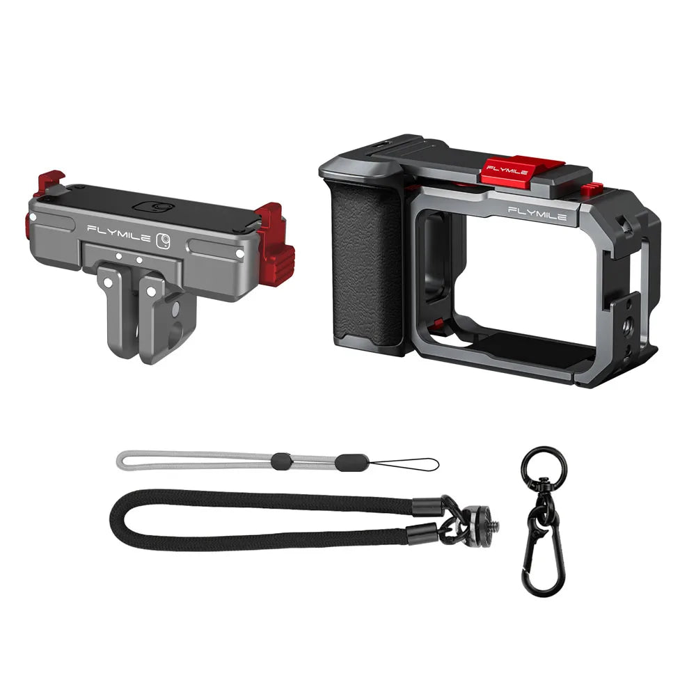 Flymile Camera Cage & Handle Grip Kit for Insta360 GO Ultra