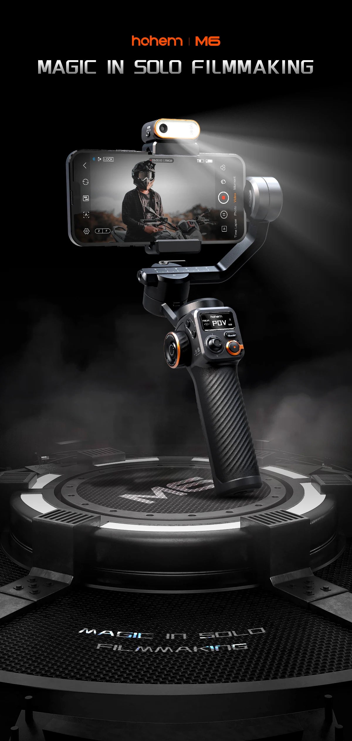 Hohem iSteady M6 Smartphone Gimbal Kit with AI Tracker