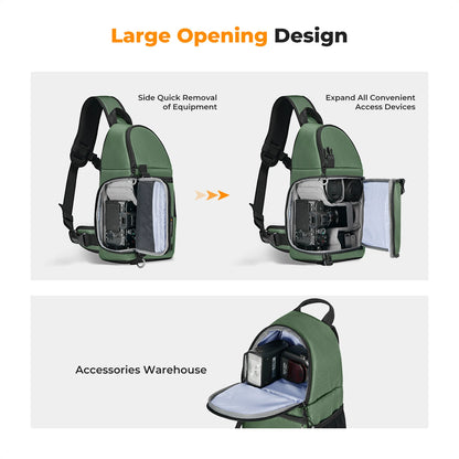 K&F Outdoor Camera Sling Backpack