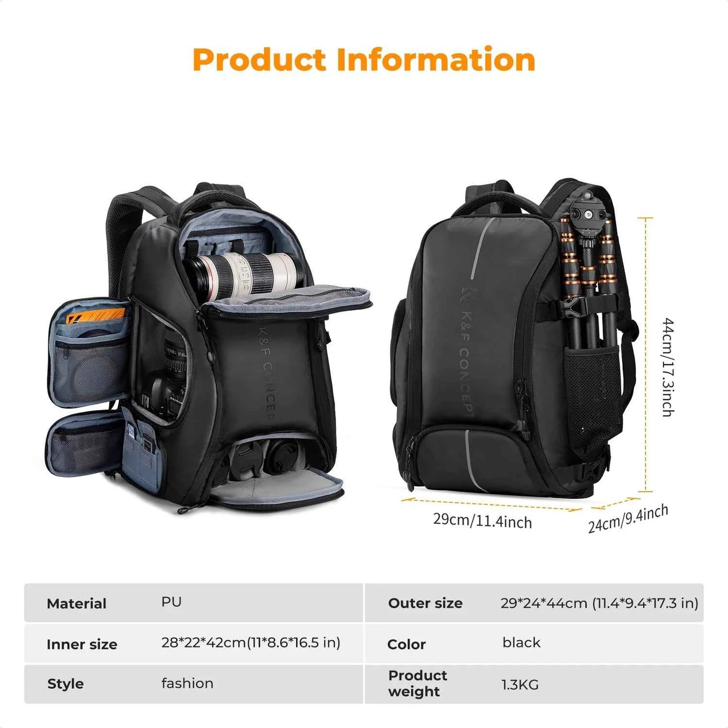 K&F Concept 25L Waterproof Camera Backpack