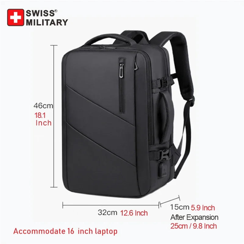 Swiss Military Expandable Travel Laptop Backpack