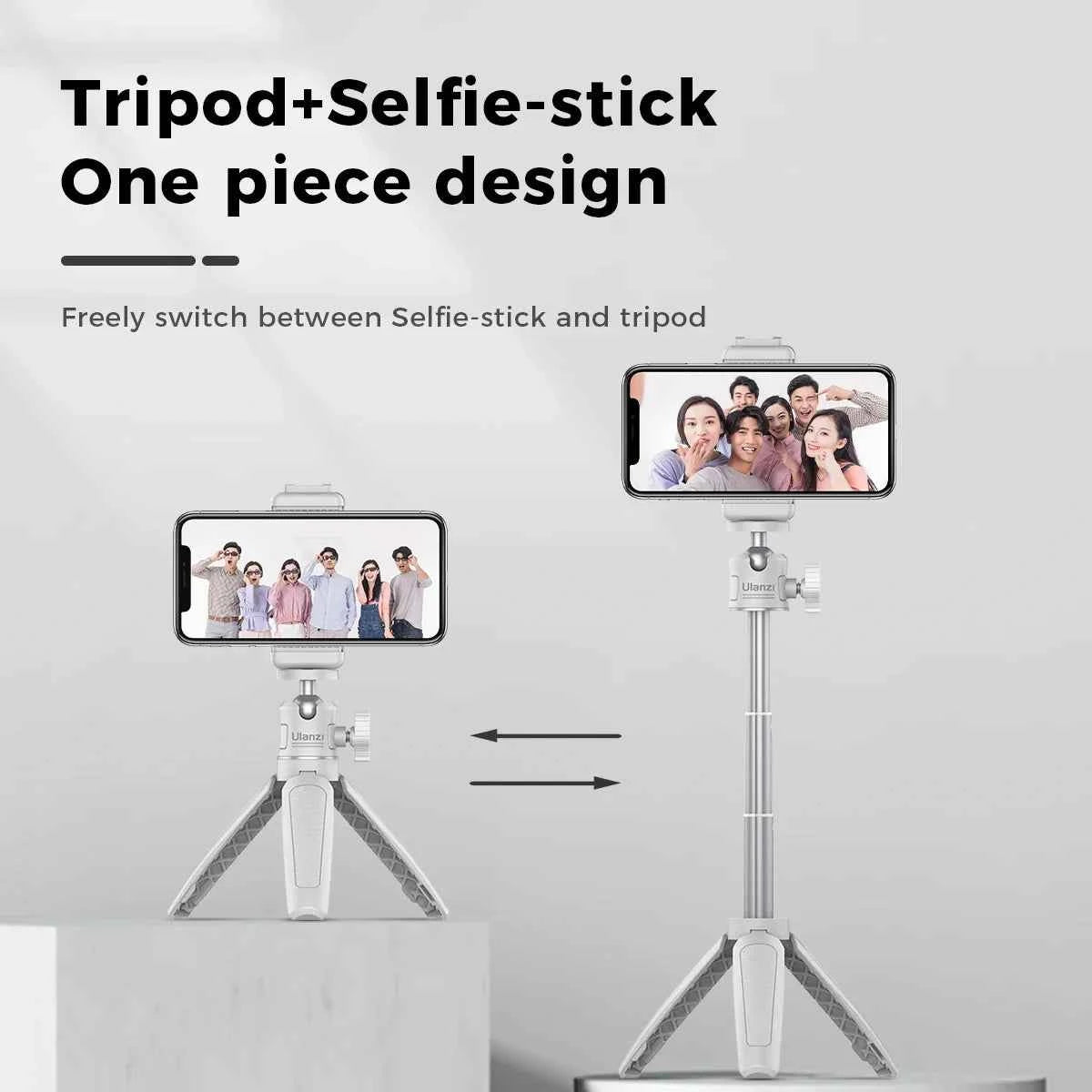 Ulanzi MT-08 White Mini Tripod and Hand Grip