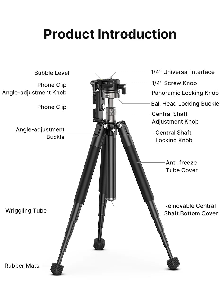 Ulanzi MT-63 26cm Mini Tripod with Panoramic Head