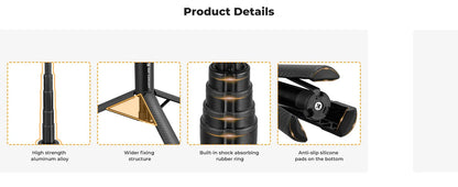 K&F 120cm Invisible Selfie Stick for Action Cameras