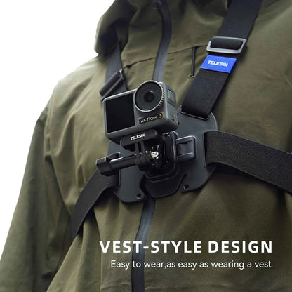TELESIN Action Camera Chest Harness Mount