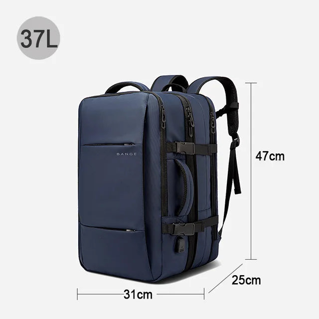 BANGE 17.3 Inch Expandable Travel Backpack with USB Port