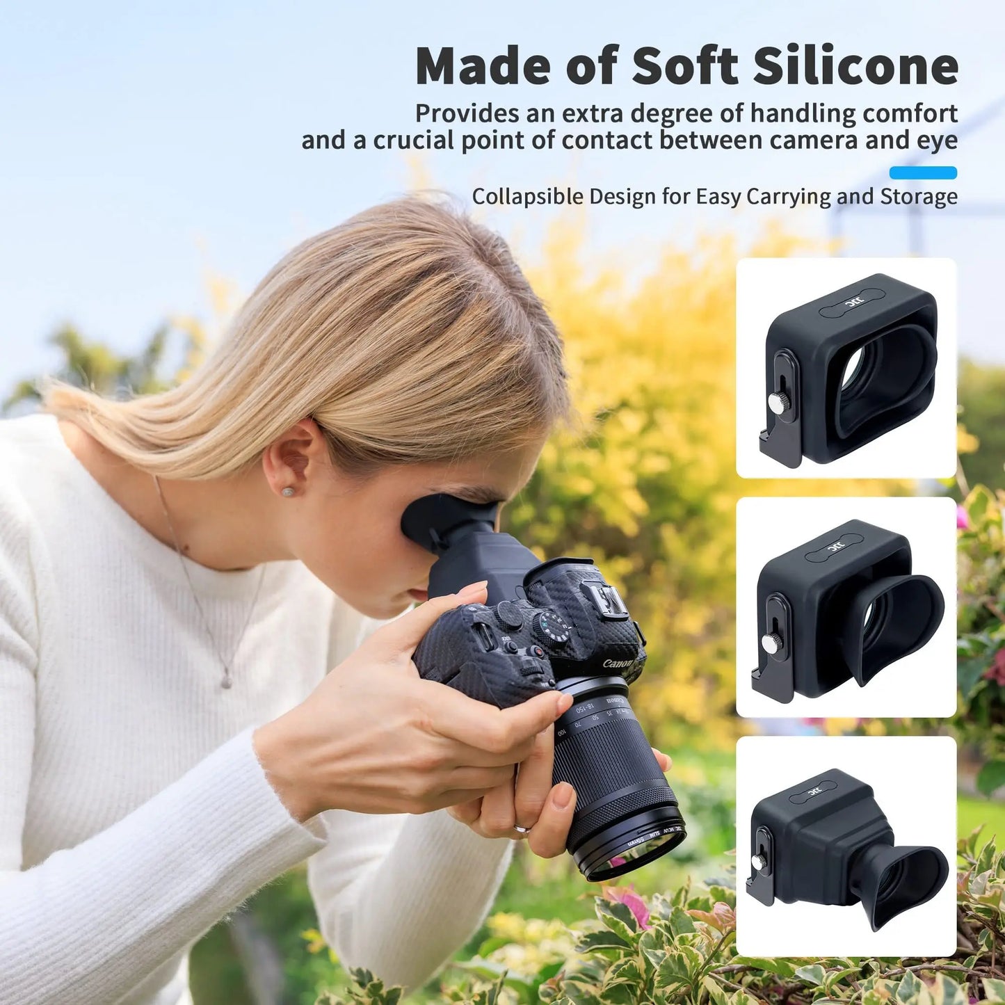 JJC 3x LCD Viewfinder Eyecup for 3.0-Inch Camera Screens