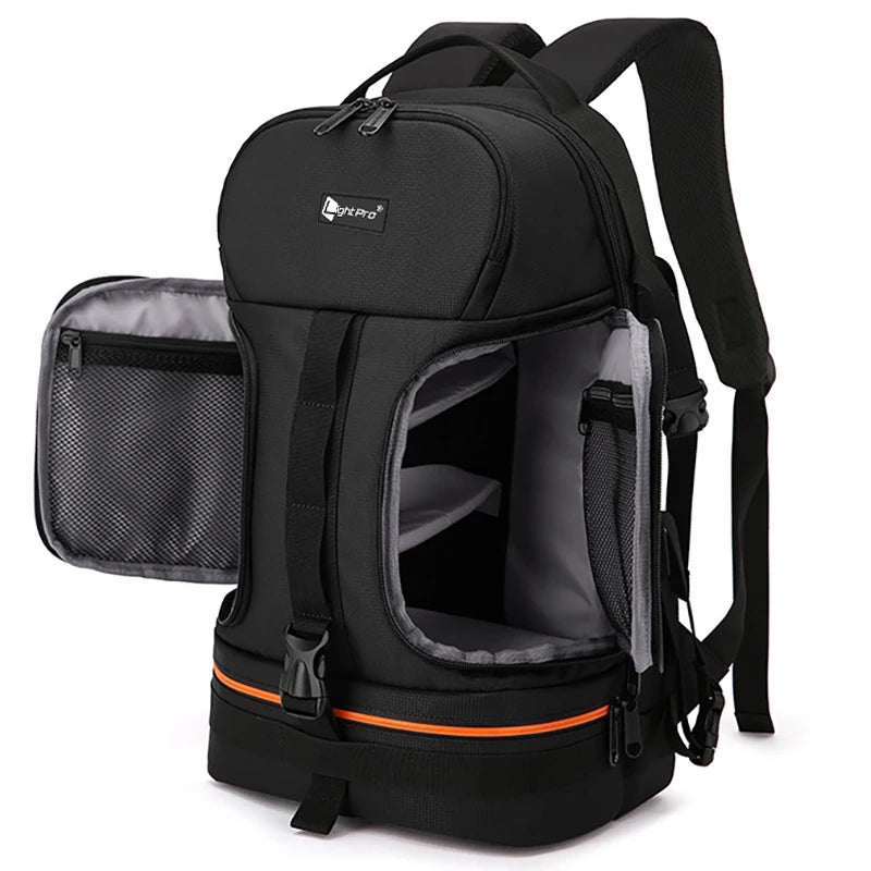 15.6 Inch Laptop Camera Backpack with Reflective Stripe
