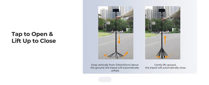 K&F Popod 72 Inch Magnetic Phone Selfie Stick Tripod