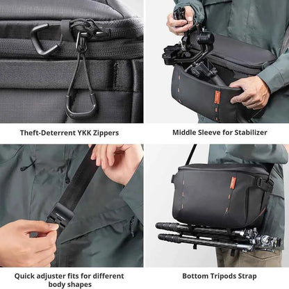 PGYTECH OneMo Sling Bag 7L 11L Crossbody Camera Bag For DSLR and Mirrorless Cameras, Photography Bag for Men and Women Newest