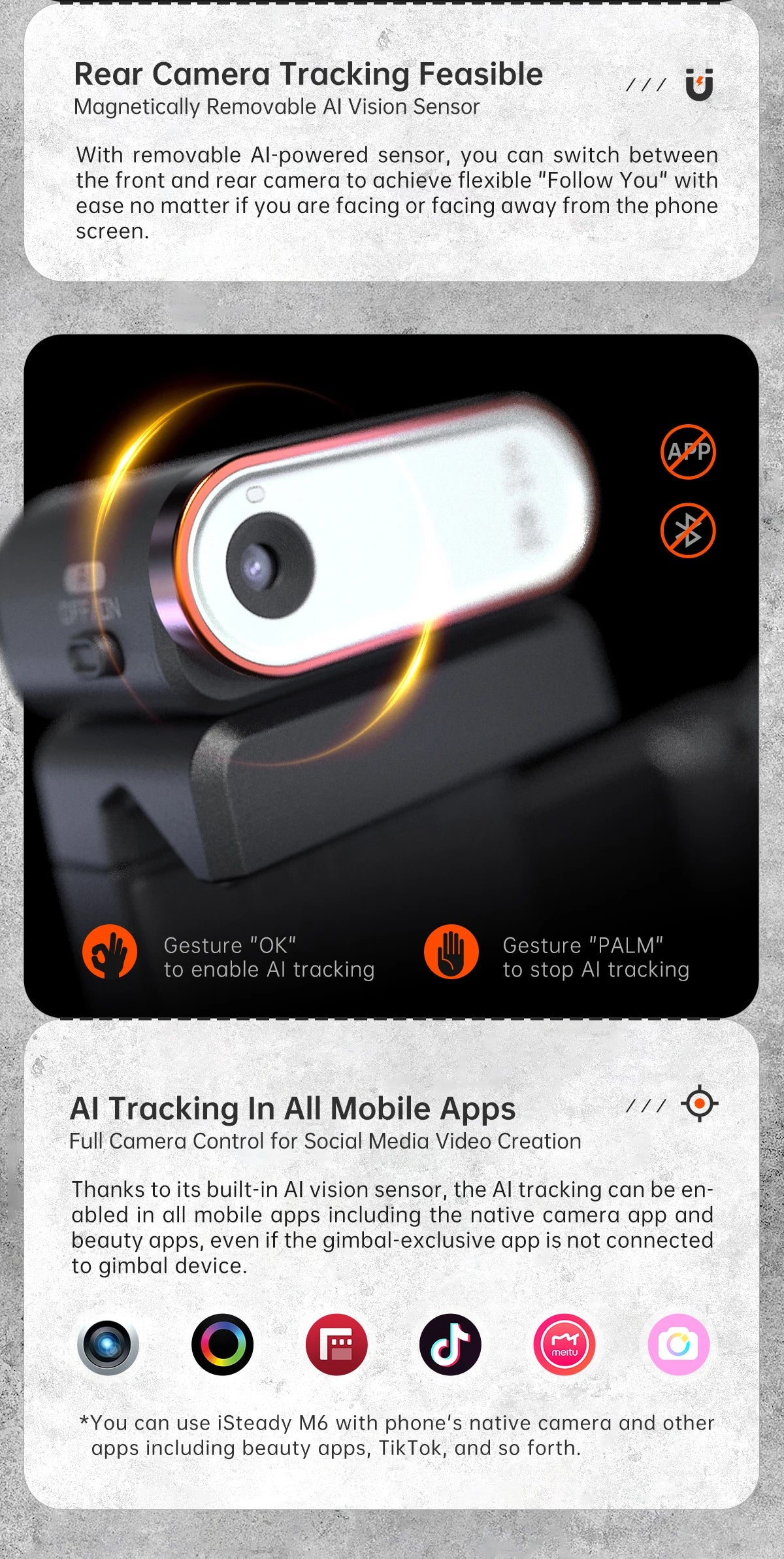 Hohem iSteady M6 Smartphone Gimbal Kit with AI Tracker