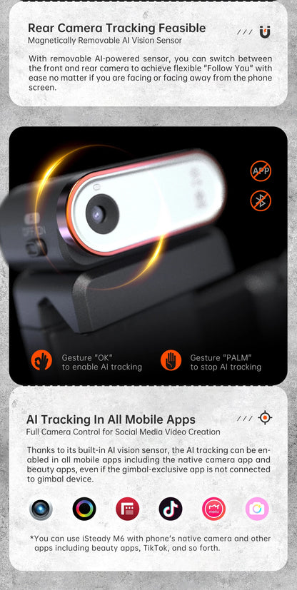 Hohem iSteady M6 Smartphone Gimbal Kit with AI Tracker