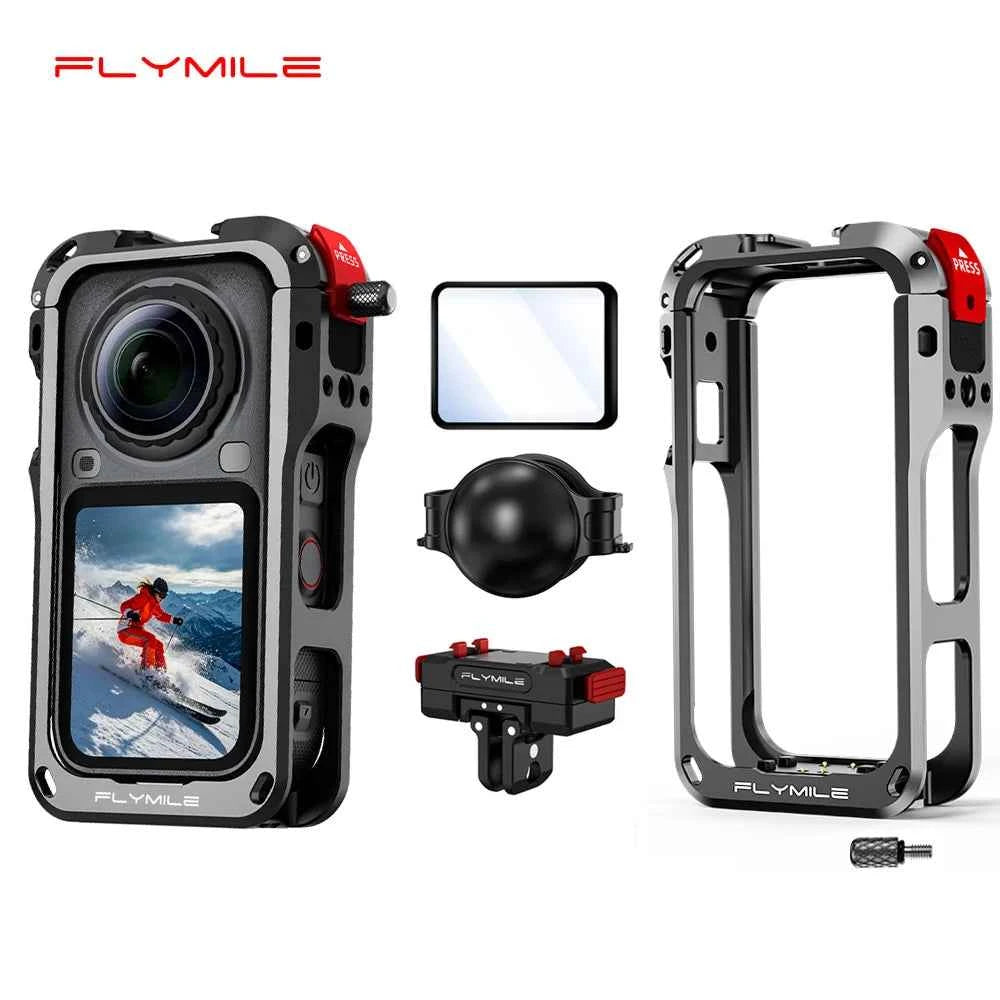 Flymile Aluminium Camera Cage for Insta360 X6