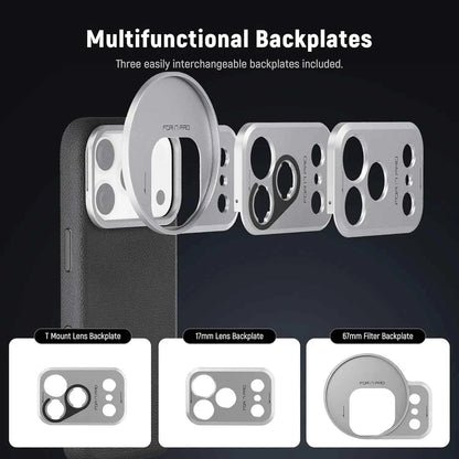 NEEWER Modular Phone Case with 67mm Filter Ring and 17mm Lens Backplate