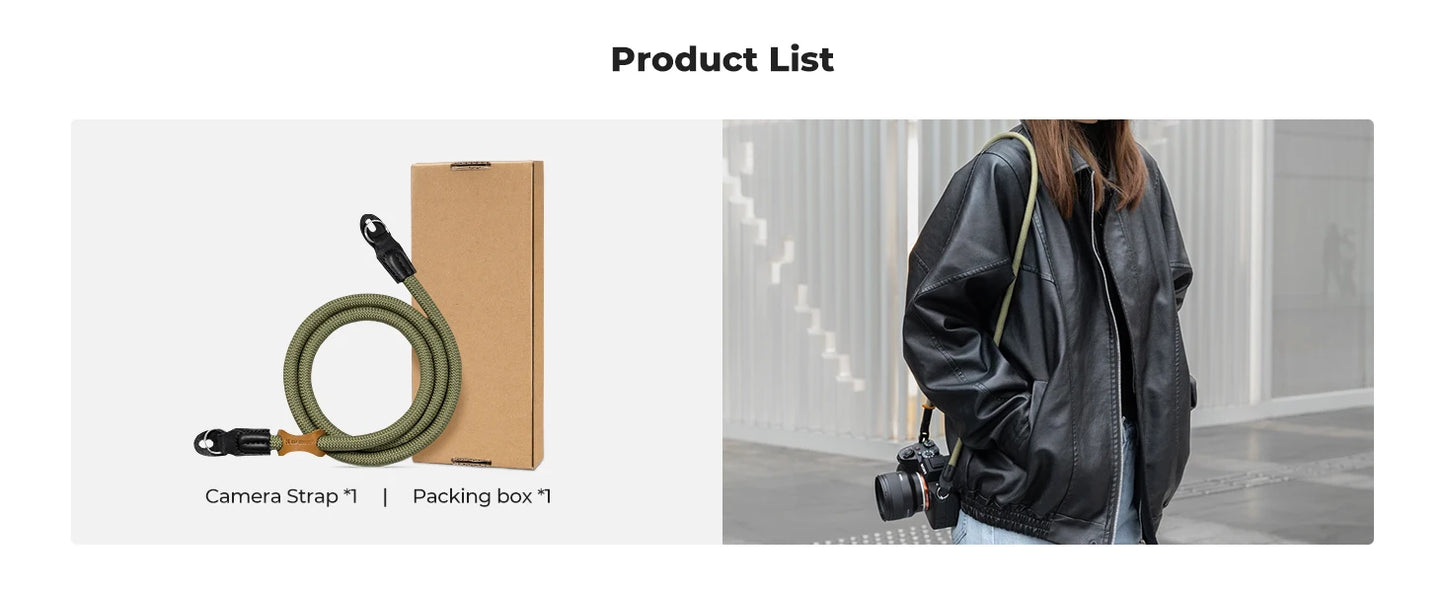 K&F Concept 100cm Round Rope Camera Strap