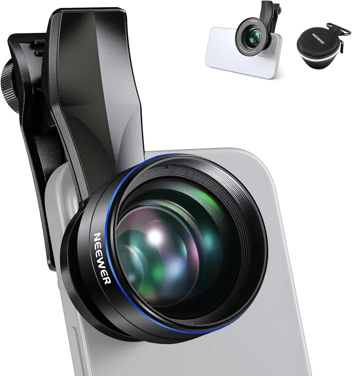 NEEWER 60mm 2x Telephoto Phone Lens with Clip and Filter Adapter
