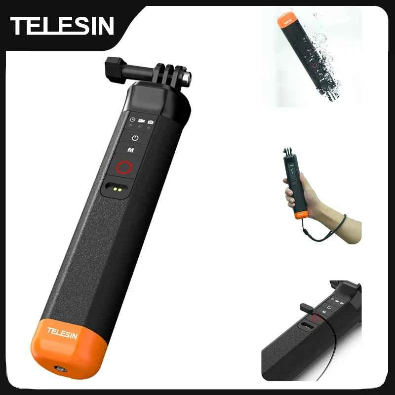 TELESIN Floating Selfie Stick with Remote for GoPro HERO