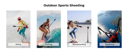 K&F 120cm Invisible Selfie Stick for Action Cameras