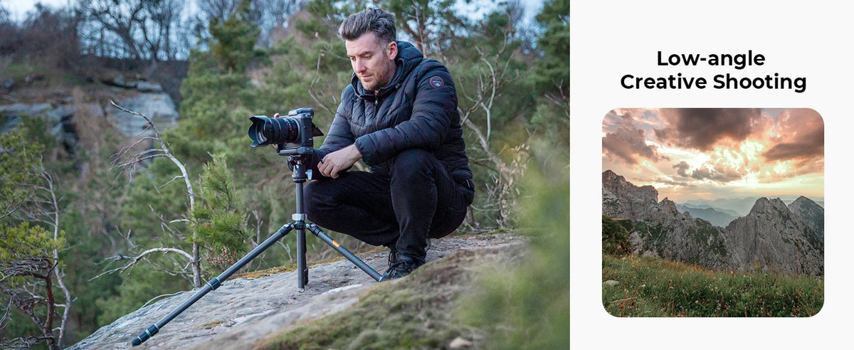 K&F X284C4 Carbon Fibre Tripod with BH-36 Ball Head