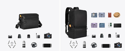 K&F Concept 22L 2-in-1 Camera Backpack & Shoulder Bag