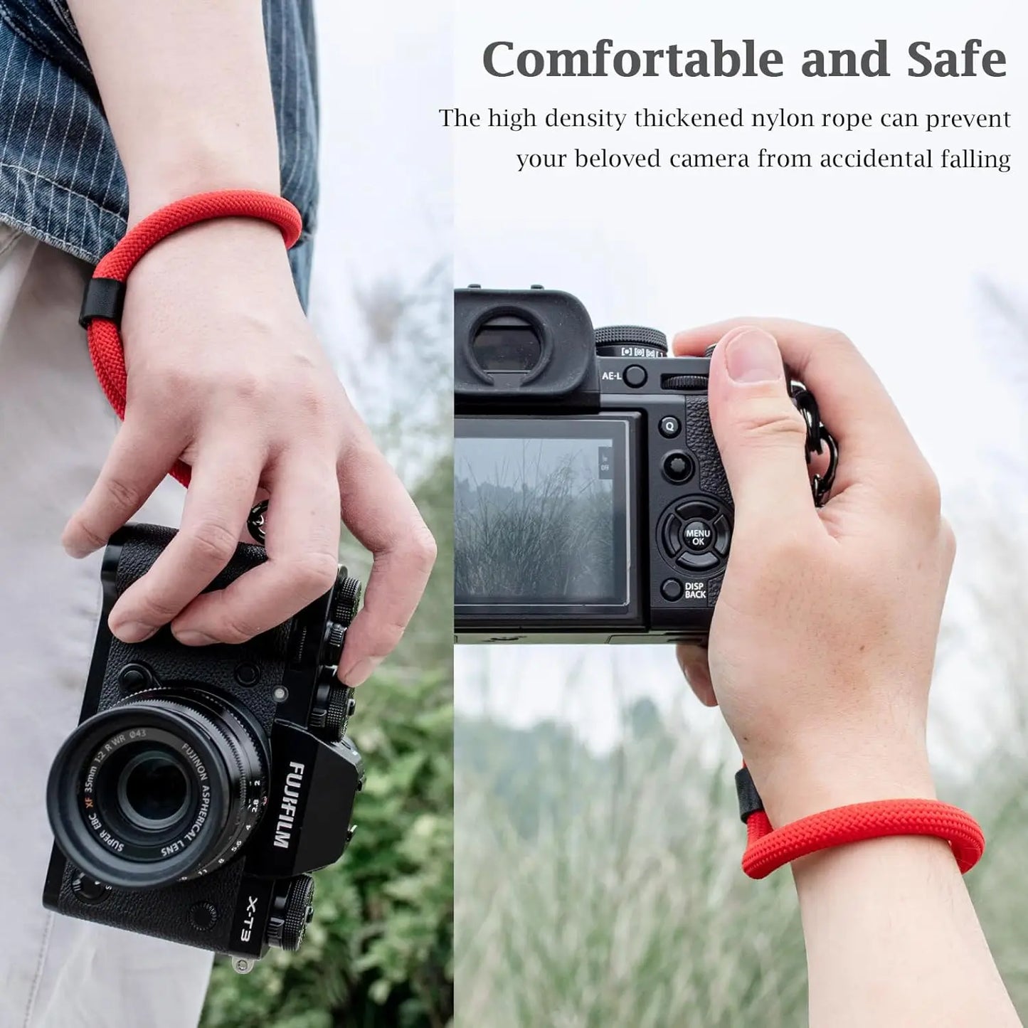 Camera Hub Essentials Compact Rope Camera Wrist Strap - Dark Green