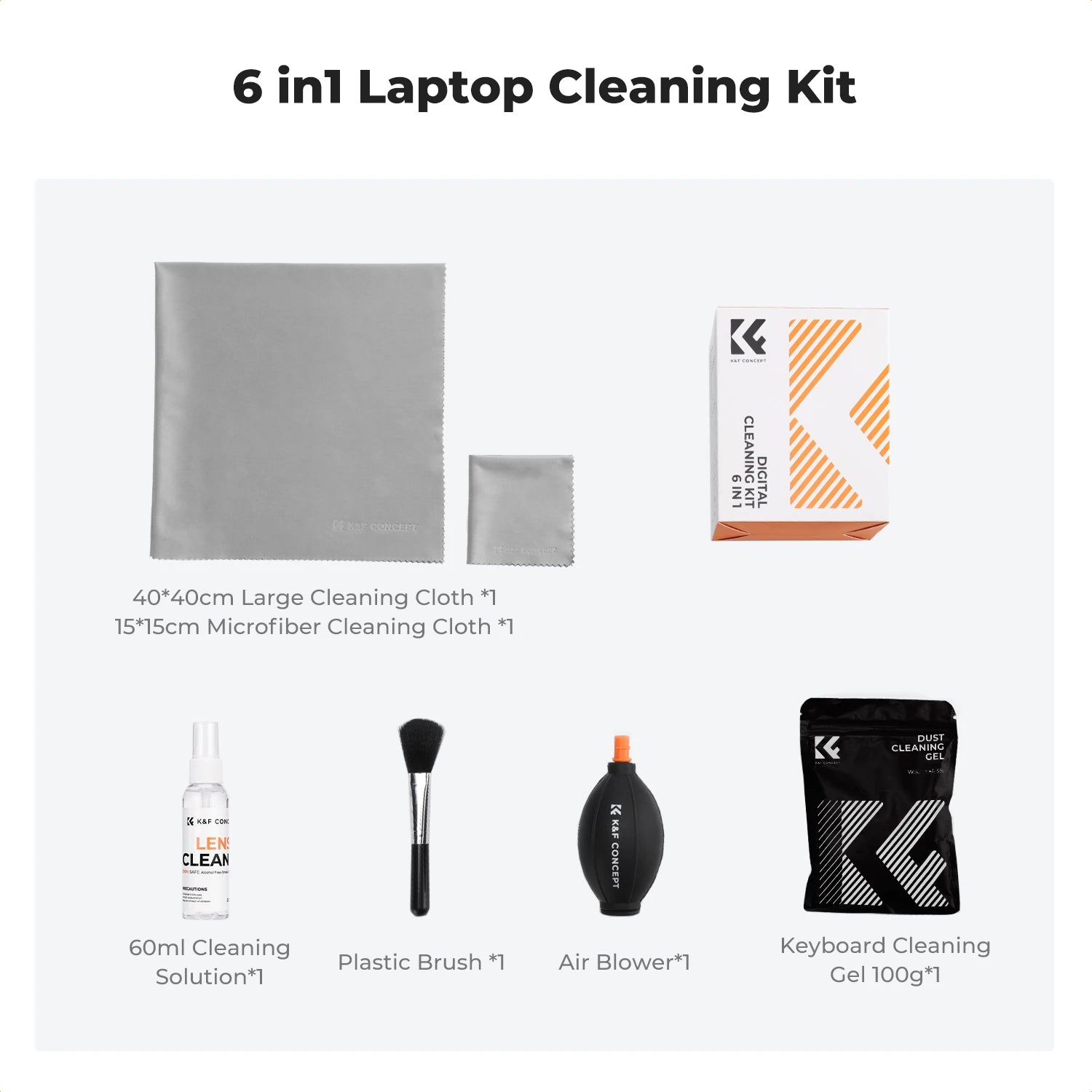 K&F Concept Camera Lens Cleaning Kit for Cameras & Screens