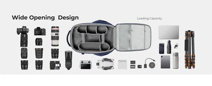 K&F 22L Hard Shell Camera Backpack