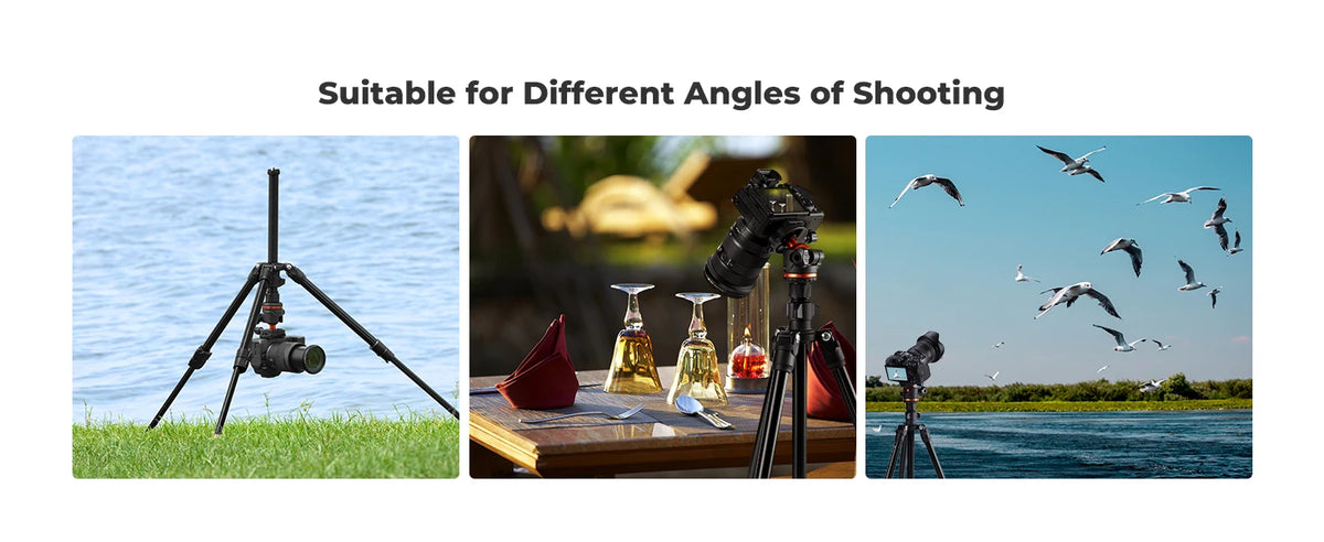 K&F 178cm Aluminium Travel Tripod with Ball Head