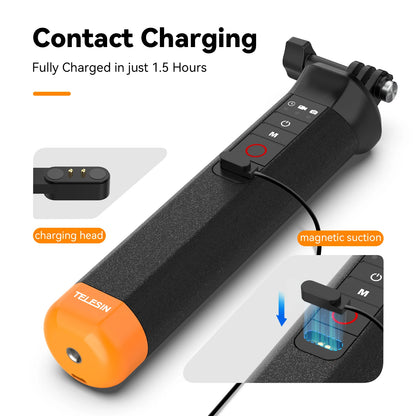 TELESIN Floating Selfie Stick with Remote for GoPro HERO - CameraHUB
