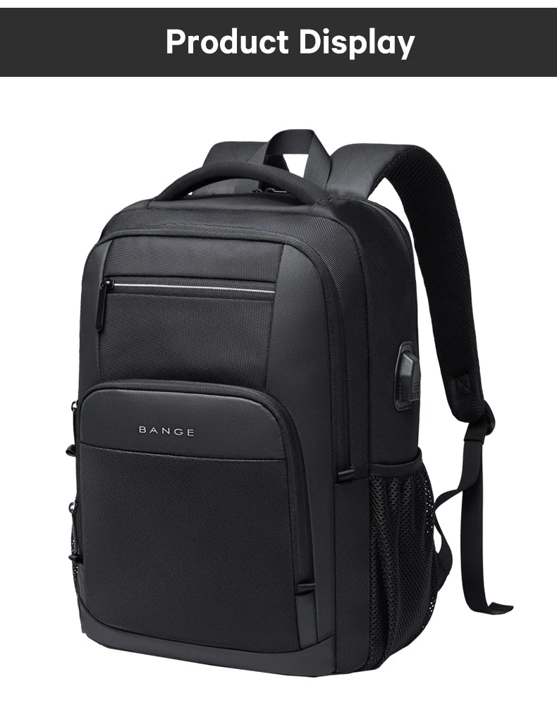 BANGE Lightweight 15.6-Inch USB Laptop Backpack